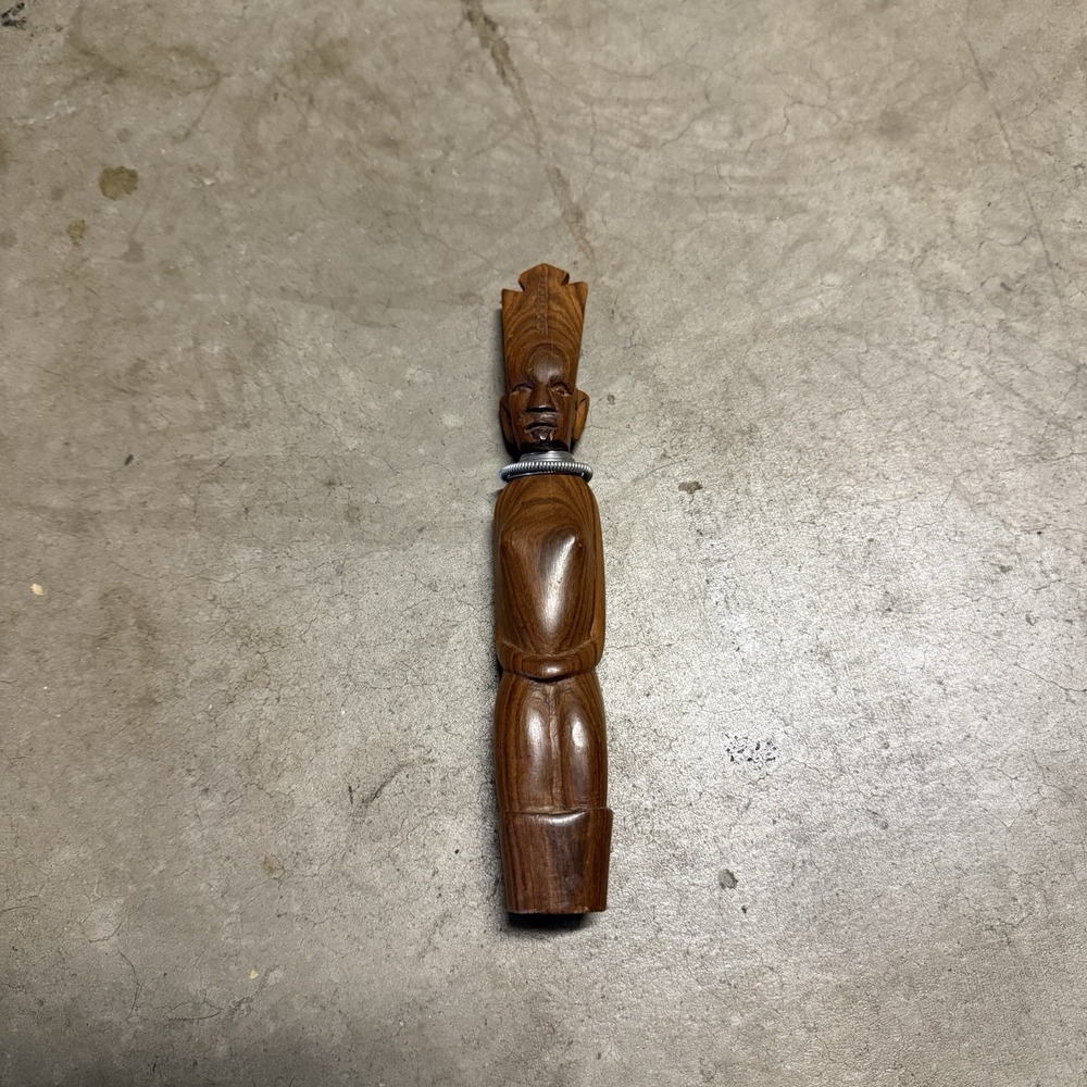 Vintage African Hand Carved Wooden Sculpture 1950s‎